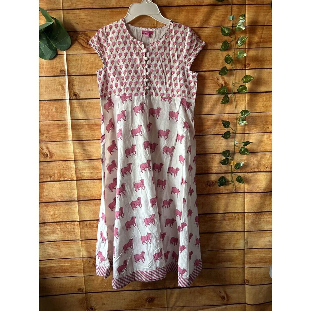 BIBA Girls Casual Kurta With Floral Print Size 10-11 NWT
